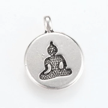 Kerek alapon Buddha medál (2 db)