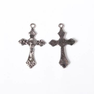 Kereszt rózsafüzérhez, 33,5x20,5 mm (1 db)