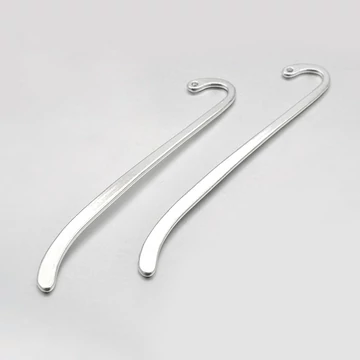 Íves (ezüst szín) könyvjelző alap (2 db)