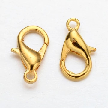 Karabiner (arany szín), 12 mm (20 db)