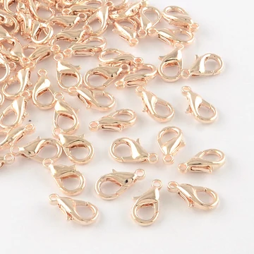 Karabiner (rosegold szín), 12 mm (25 db)