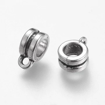 Kicsi medáltartó köztes dísz csíkkal, 4x6x9 mm, 20 db
