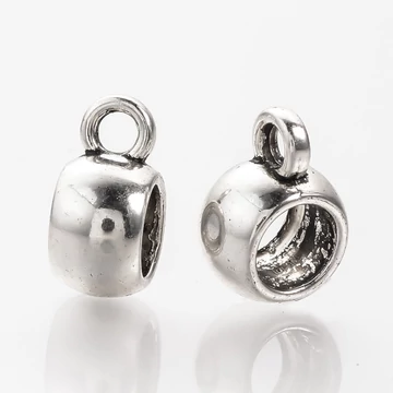 Medáltartó köztes dísz, sima, 11x8x5 mm, 20 db