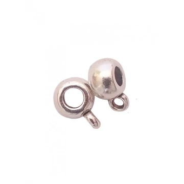 Medáltartó köztes dísz, sima, kicsi, 9x6x4 mm, 20 db