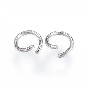 Nemesacél karika, 5x0,8 mm (20 db)