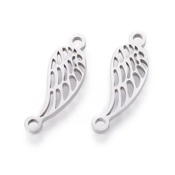 Nemesacél angyalszárny összekötő elem, 21x7 mm (1 db)