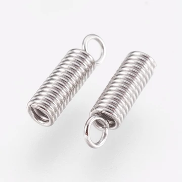 Nemesacél rugós láncvég, 6x2,3 mm, 10 db