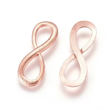 Végtelen (rosegold) összekötő elem (2 db)