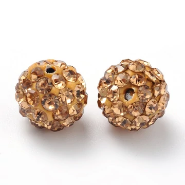 Pave disco gömb (bronz) köztes dísz, 8 mm (5 db)