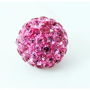 Pave disco gömb (rózsaszín) köztes dísz, 8 mm (5 db)