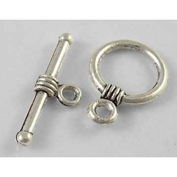 Kötél mintás T kapocs, alap: 15x12 mm, pálca: 18,5 mm (10 db)
