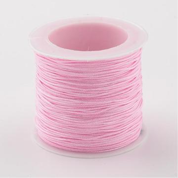 Műselyem szál (rózsaszín) tekercsben, 0,8 mm, kb. 30 m