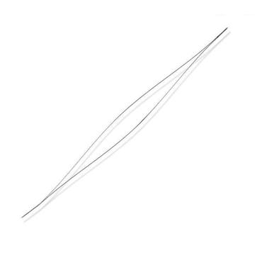 Nagy lyukú, hosszú gyöngyfűző tű, 75x0,3 mm (1 db)