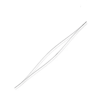 Nagy lyukú, rövid gyöngyfűző tű, 57x0,3 mm (1 db)