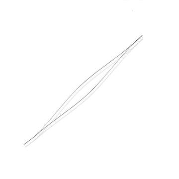 Nagy lyukú, rövid gyöngyfűző tű, 57x0,3 mm (1 db)