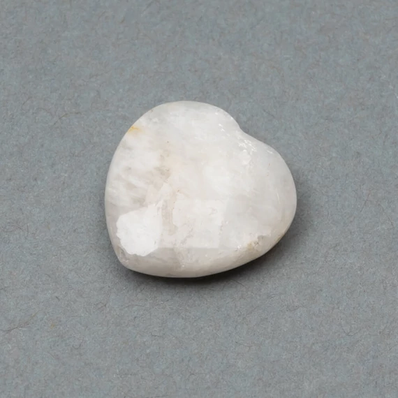 Holdkő szív gyöngy, fazettált, 12 mm