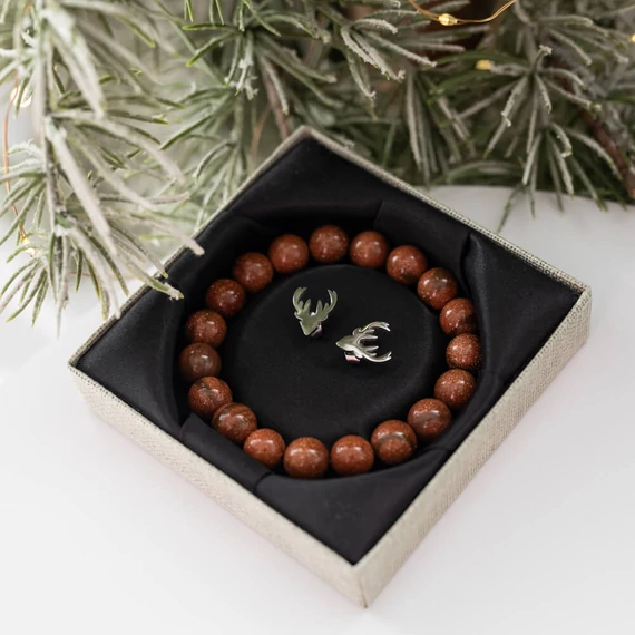 Napkő barna ajándékcsomag díszbozban