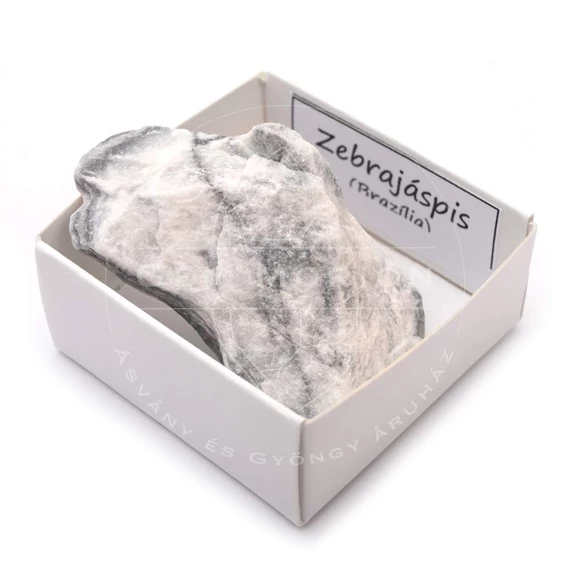 Zebra jáspis dobozos ásvány, 20-30 g