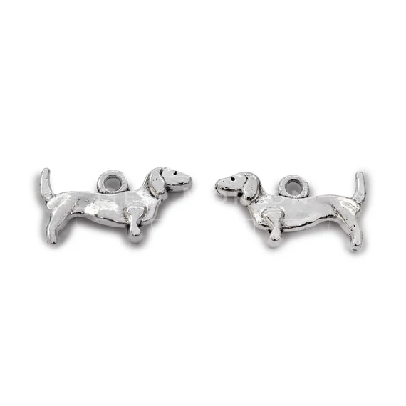 Tacskó medál, 10x19 mm ( 2 db)
