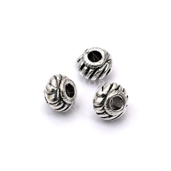 Bali gyöngy köztes dísz (3), 6 mm (20 db)