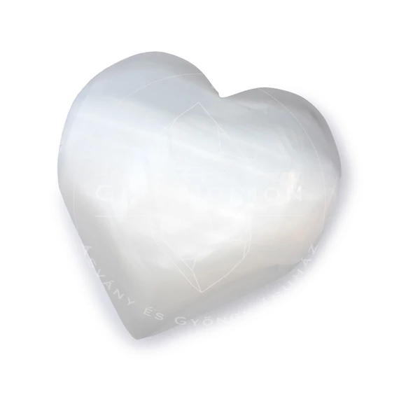 Szelenit szív, 10 cm