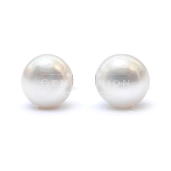 Tenyésztett gyöngy fülbevaló, fehér, 7-7,5 mm (nemesacél szerelékkel)