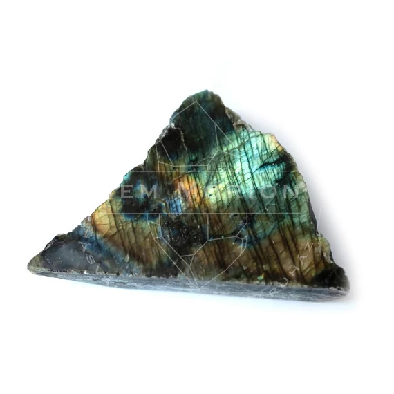 Labrdorit, 1 oldalon polírozott, 335 g