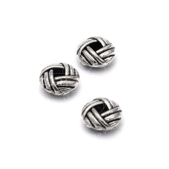 Csomó köztes dísz, 6x3 mm (10 db)