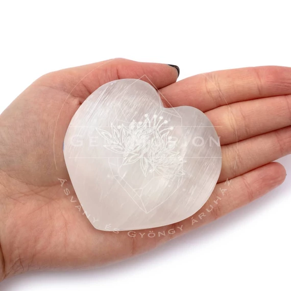 Szelenit szív, lótuszvirág 3, 6-7 cm