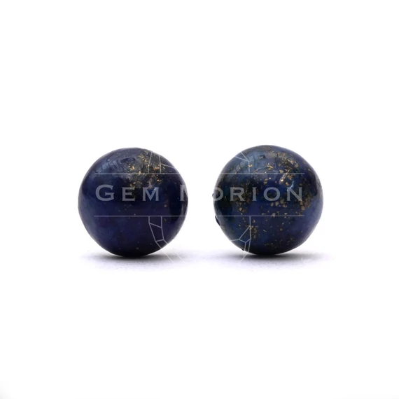 Lápisz, cabochon fülbevaló nemesacél szerelékkel, 8 mm