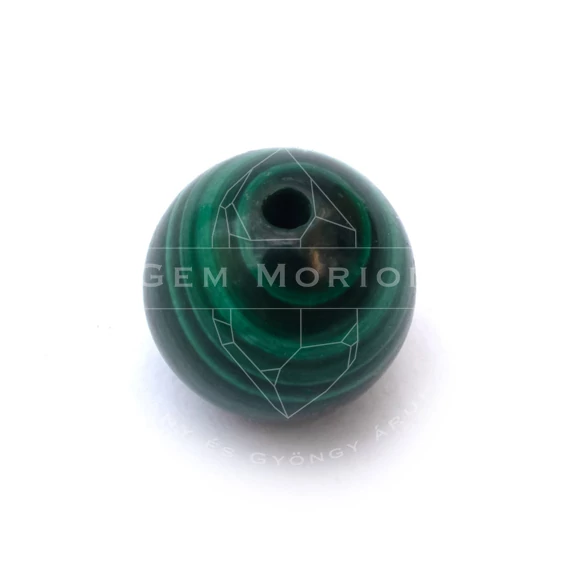 Malachit gyöngy, 8 mm