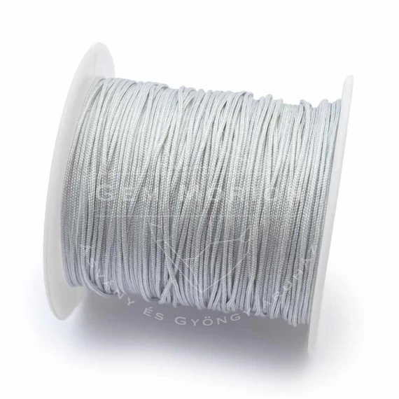 Műselyem szál tekercsben, szürke, 0,8 mm, kb. 10 m