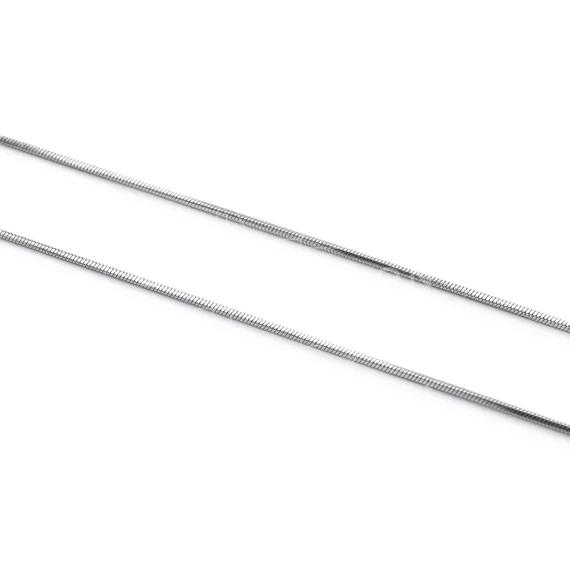 Nemesacél lánc, kígyólánc, 0,9 mm, 50 cm, 1 db