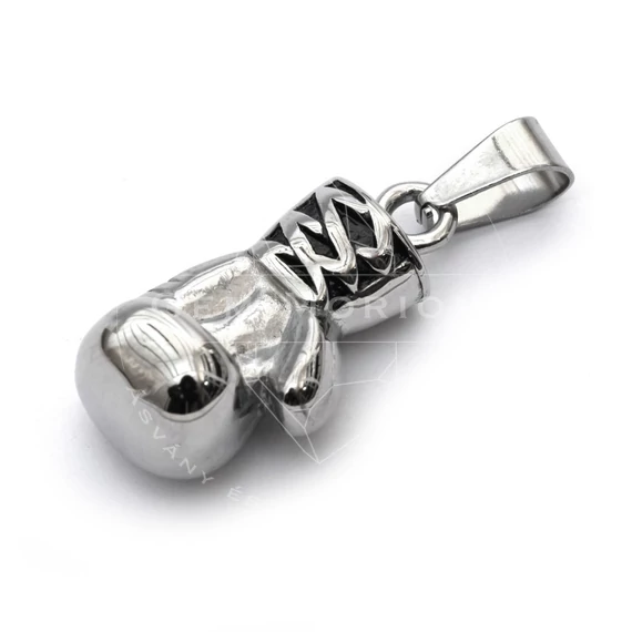 Nemesacél box kesztyű medál, 29x15x12 mm, 1 db