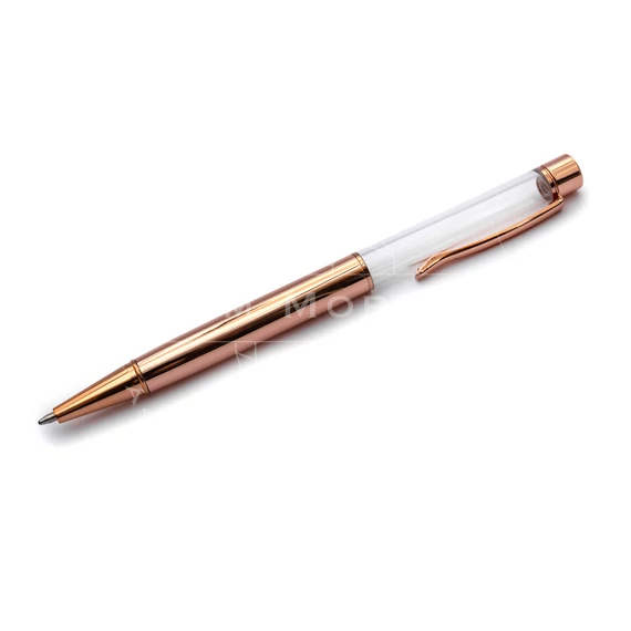 Golyóstoll, üres, tölthető, rosegold szín