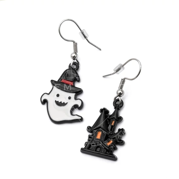 Halloween (szellem) felemás fülbevaló
