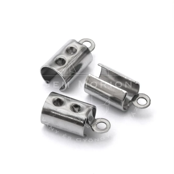 Nemesacél láncvég kupak/papucs 11x5,5 mm (10 db)