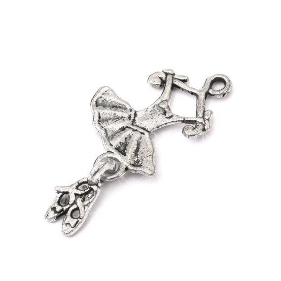 Balerina medál, 25x12 mm (5 db)