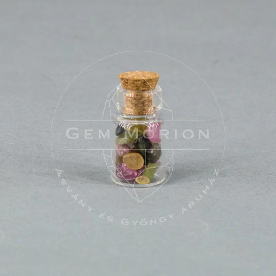 Turmalin mini ezoterikus üvegcse (18x10 mm)