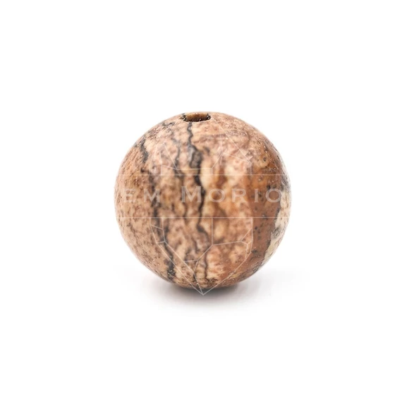 Képjáspis gyöngy, 10 mm