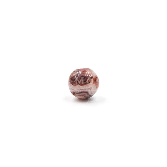 Csipkeachát gyöngy, 6 mm