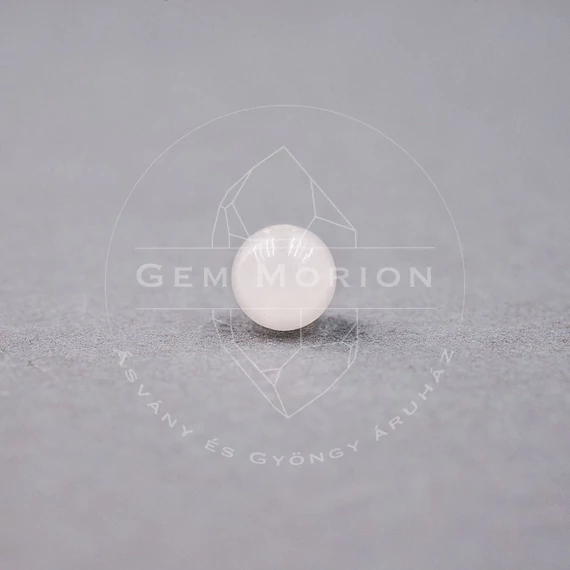 Fehér jáde gyöngy, 6 mm