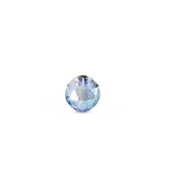 Aura kvarc (kék) fazettált gyöngy, 6 mm