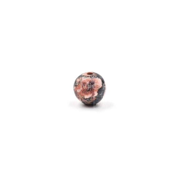 Leopárd jáspis gyöngy, 6 mm