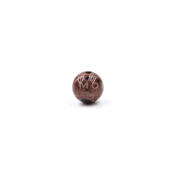 Mahagóni obszidián gyöngy, 6 mm