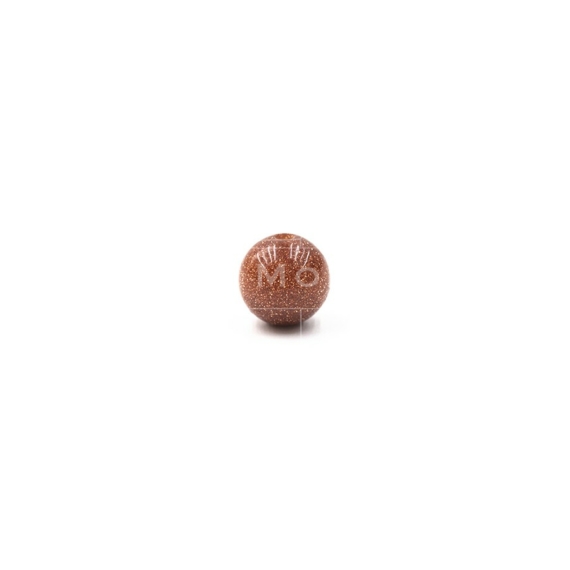 Napkő (barna) szintetikus gyöngy, 6 mm