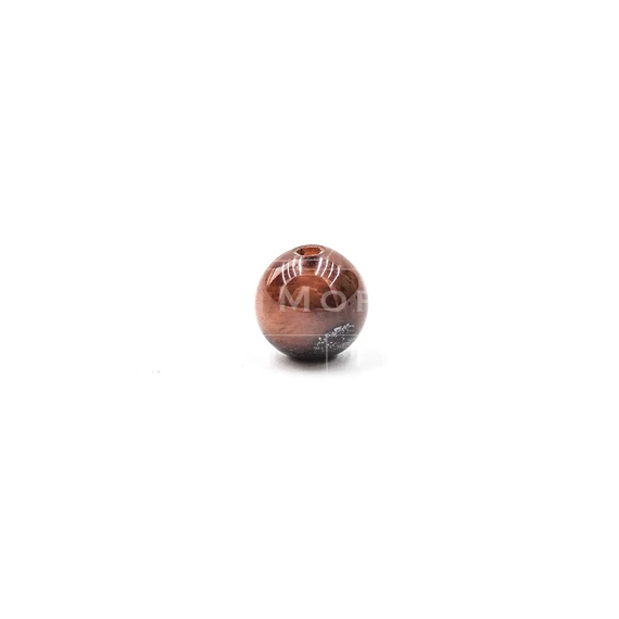 Tigrisszem (piros) gyöngy, 6 mm