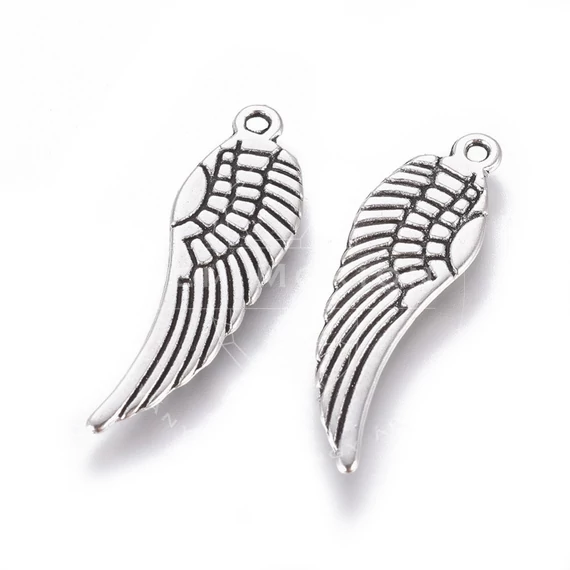 Angyalszárny (nagy) medál, 30x9,5 mm (10 db)
