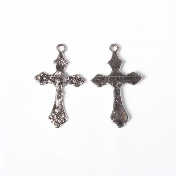 Kereszt rózsafüzérhez, 33,5x20,5 mm (1 db)