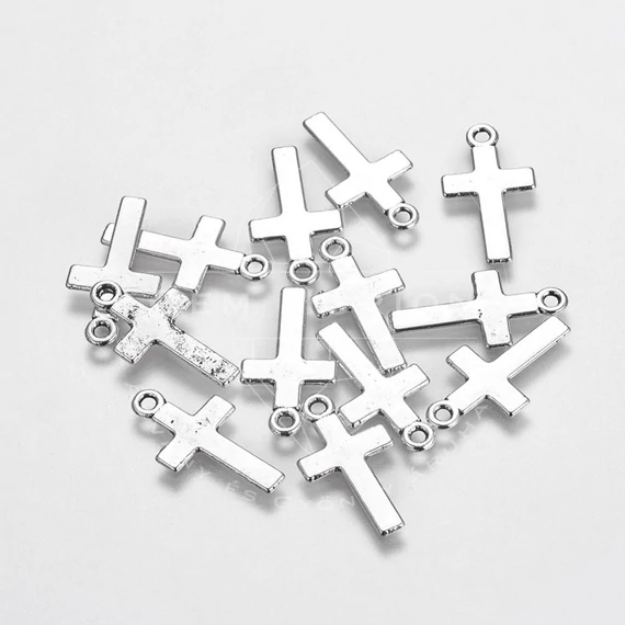 Kereszt rózsafüzérhez, 24x13 mm (1 db)